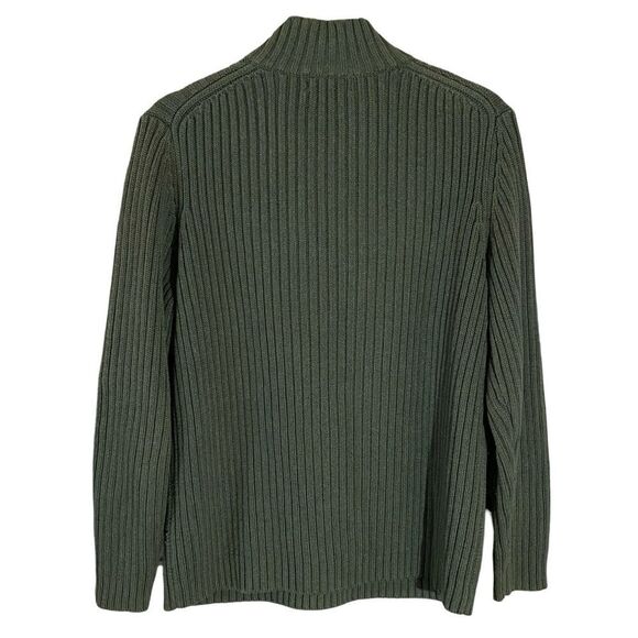 Women's Vintage Lands' End 1/4 Zip Sweater Medium - Picture 2 of 7